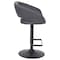 Flash Furniture Gray Vinyl Adjustable Height Barstool CH-122070-GYBK-GG - alternate 4